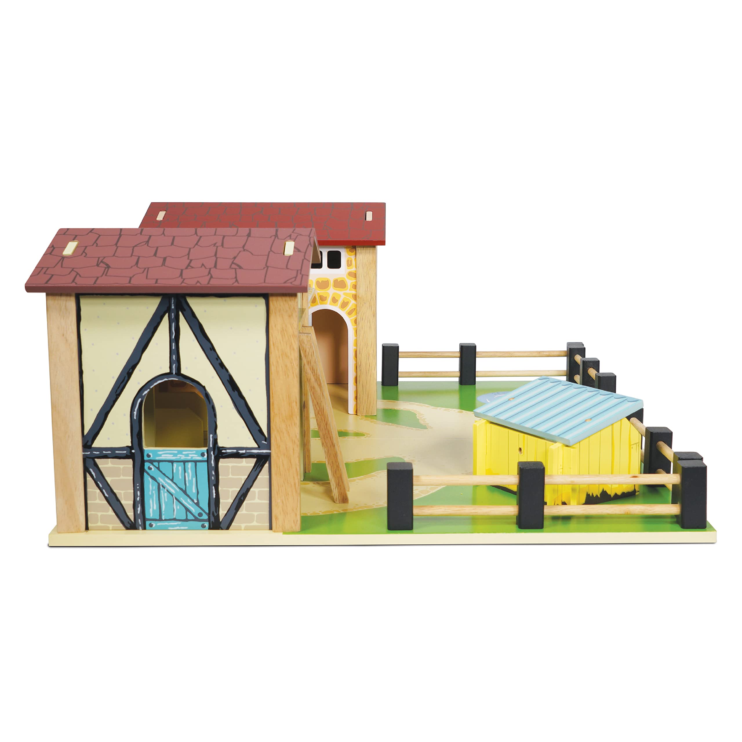 Le Toy Van - Educational Wooden Toy Colourful Wooden Farm Playset | Great Interactive Role Play Gifts for A Boy Or Girl - 3+ Years (TV410)