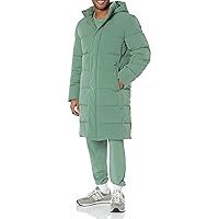 Amazon Essentials Men's Recycled Polyester Hooded Long Puffer