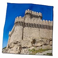 3dRose Azerbaijan, Baku. Absheron Peninsula, Ramana Fortress, 12th Century - Towels (twl-343278-3)