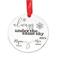 Come Home Ornament Personalized Deployment Christmas Ornament Gift Ornament Army Ornament Deployed One Day Closer Name Same Sky Home Safe DOTS-ORN