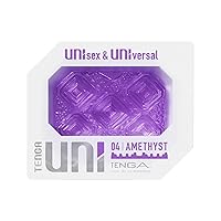 TENGA UNI Disposable, One Time Use, Stretchable, Textured, Unisex, Universial, Masturbator Sleeve, Amethyst