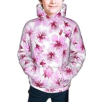 Funny Cherry Blossoms Hoodie Sweatshirt, Teen/Boy/Girl Pullover With Pockets