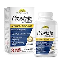 Real Health The Prostate Formula - Prostate Supplements for Men, Prostate Health, Prostate Relief, Saw Palmetto for Men, Prostate Vitamins - 270 Count