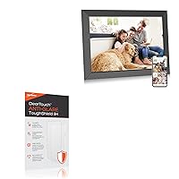 BoxWave Screen Protector Compatible With FULLJA Large Digital Picture Frame 19 in - ClearTouch Anti-Glare ToughShield 9H (2-Pack), Anti-Glare 9H Tough Flexible Film Screen Protector