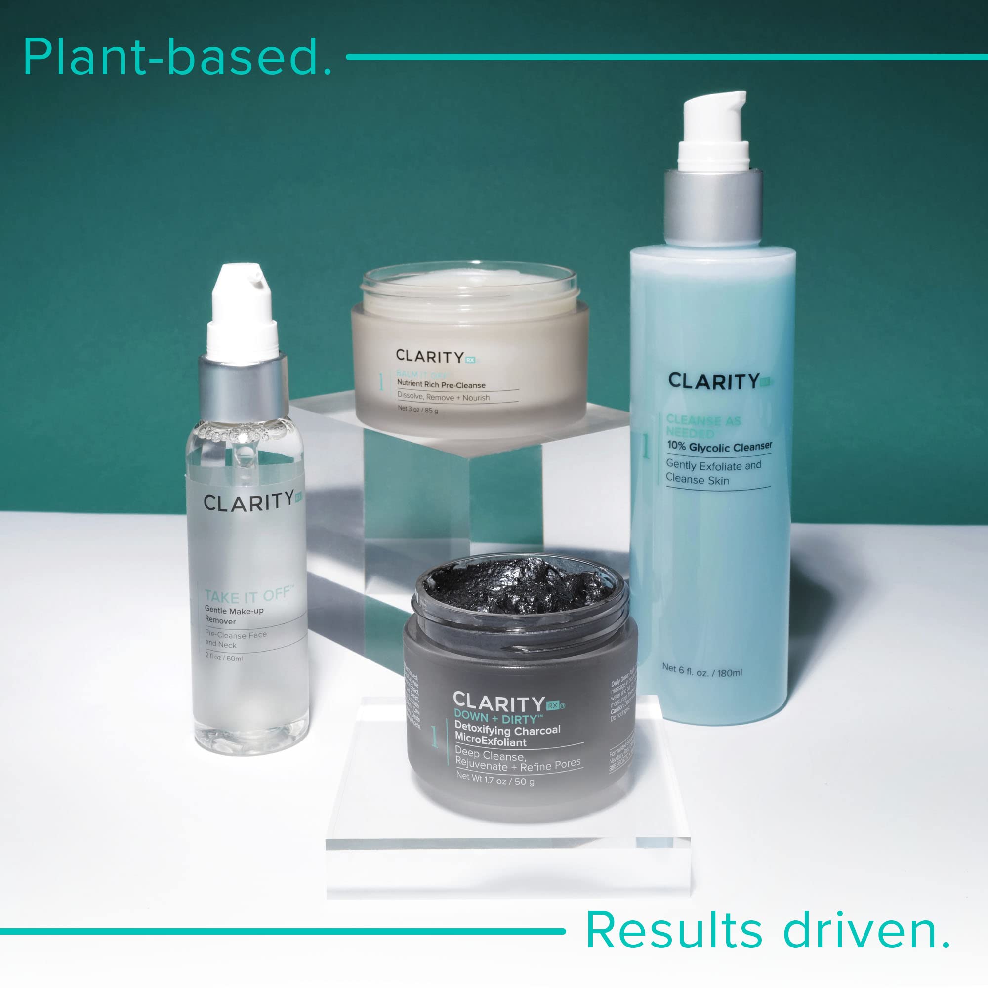 ClarityRx Skincare Essentials Kit | Cleanse, Renew & Protect | Plant-Based, Paraben Free, Natural