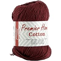 Premier Yarns Home Cotton Yarn - Solid, Burgundy