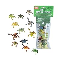 Wild Republic Frog Mini Polybag, Kids Gifts, Educational Toys, Reusable Bag, 12 Piece Set