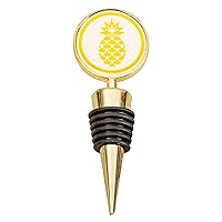 Karma Gifts Gold Rush Wine Stopper, Pineapple