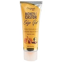 Africa's Best Originals Honey and Castor Edge Hair Gel for All Hair Types and Textures, Sulfate-Free, 4 oz