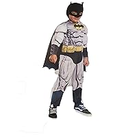 DC Batman Muscle Chest Costume 2T-3T Grey, Black