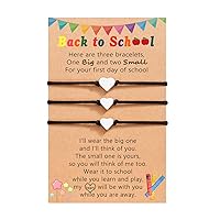 3PCS First Day of Preschool/Kindergarten/1st Grade Gift, Back to School Bracelets Set for 3
