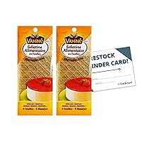 Vahine Gelatin Sheets - Premium Quality Gelatin for Baking and Desserts (Pack of 2) with Restock Reminder Card by IntFeast