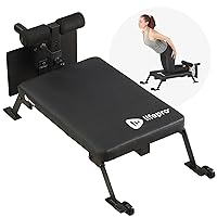 Lifepro Nordic Curl Workout Bench - Home Gym Hamstring Curl Machine & Glute Bench with Transport Wheels - Works with 1