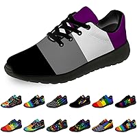 LGBTQ Shoes for Men Women Running Shoes Womens Mens Walking Tennis Sneakers LGBT Rainbow Gay LGBTQ Flag Shoes Gifts