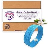 Scented Menopause Relief AcuBalance Bracelet-Calming Acupressure Band-Improves Mood-Reduces Hot Flashes and Stress-Jasmine Scented-Promotes Wellness