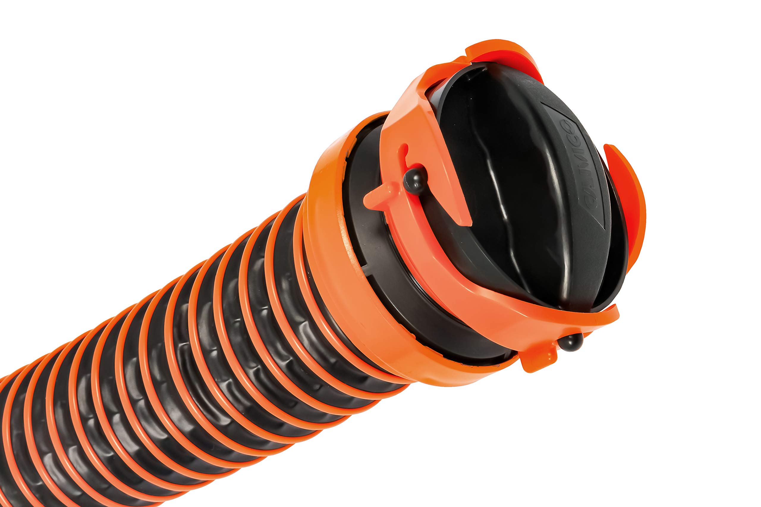 Camco RhinoEXTREME 20-Ft Camper/RV Sewer Hose Kit | Features TPE Tech for Crush and Abrasion Resistance, a 360-Degree Clear Swivel Wye Fitting, and a Removable 4-in-1 Adapter for Easy Storage (21056)