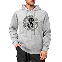 Fun Hooded Sweatshirt Money Black Casual Coat Gift