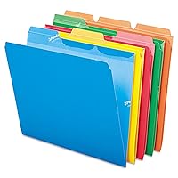 Pendaflex Ready-Tab Reinforced File Folders, Letter Size, Assorted Colors, 1/3 Cut, 50/BX (42338)
