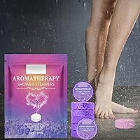 Aromatherapy Shower Bombs, 7 Pack Shower Cleaning Pads Set, Lavender Shower Bath Bombs, Relaxation Self-Care Bath Bombs Gift, Shower Steamers Bulk for Body Cleaning and Home Baths