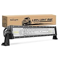 18016C-A LED Light Bar 22Inch 270W Triple Row 27000LM Flood Spot Combo Beam Led Bar Driving Lights Boat Lights Super Bright Led Off Road Lights for Trucks,2 Years Warranty