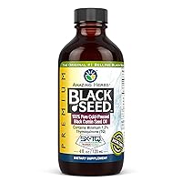 Amazing Herbs Premium Black Seed Oil - Gluten Free, Non GMO, Cold Pressed Nigella Sativa Aids in Digestive Health, Immune Support, Brain Function - 4 Fl Oz