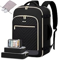 LOVEVOOK Carry On Travel Backpack For Women Flight Approved,40L TSA Personal Item Backpack for Airplanes with Thickened Back Pad,Large Daypack Fit 17.3Inch Laptop with Toiletry Bag and 2 Packing Cubes