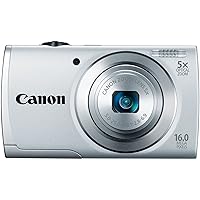 Canon PowerShot A2500 16MP Digital Camera with 5x Optical Image Stabilized Zoom with 2.7-Inch LCD (Silver) (OLD MODEL)