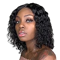 Andongnywell Lace Front Human Hair Wigs for Black Women Curly Human Hair Wigs Short Lace Frontal Wig