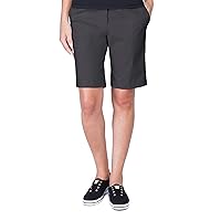 Noel Asmar Uniforms Women Shorts with Five Pockets, Traditional Zipper Front (Charcoal)