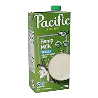 Pacific Foods Vanilla Hemp Milk, Plant Based Milk, 32 oz Carton