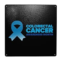Colon Cancer Awareness Metal Sign Decor Metal Signs For Home Street Yard Bars Restaurants Store Pubs Wall Decor Metal Signs