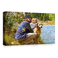 lingling design Custom Canvas Prints with Your Photos, Personalized Picture to Canvas Wall Art Prints for Family, Wedding, Anniversary, Baby, and Pet Custom Canvas Gift