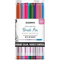 Funwari Brush Pen, Assorted Colors, 24-Pack