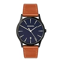 Sekonda Men's Quartz Watch with Analogue Display and Leather Strap