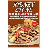 KIDNEY STONE COOKBOOK AND FOOD LIST: Nutritional Guide with a meal plan for preventing kidney stones and recipes to improve renal function KIDNEY STONE COOKBOOK AND FOOD LIST: Nutritional Guide with a meal plan for preventing kidney stones and recipes to improve renal function Paperback Kindle Hardcover