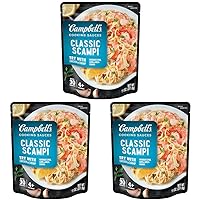 Campbell's Cooking Sauces, Classic Shrimp Scampi Sauce, 11 Oz Pouch (Pack of 3)
