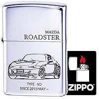 Zippo Lighter, Standard Roadster ND Mazda, Car, Silver, with Special Sticker