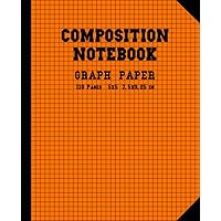 COMPOSITION NOTEBOOK│GRAPH PAPER 5x5│110Pages 7,5x9,25 in: Classic Orange Pattern׀Journal For Me׀School, College, University, Math, Physics, Cyberscience, Chemistry, Medicine, Biology, Media Students