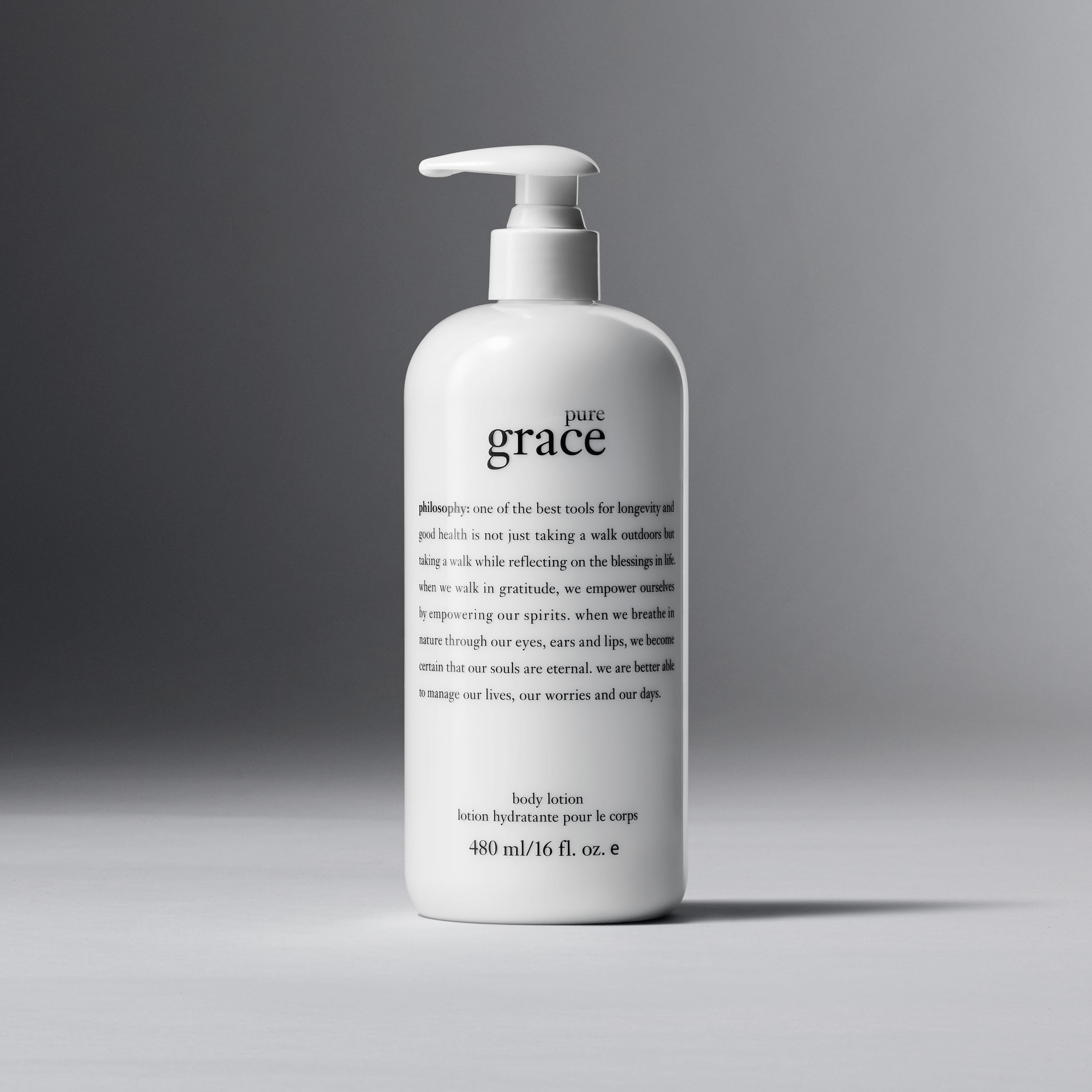 philosophy pure grace shower gel + body lotion bundle - Notes of water lily, leafy greens & musk