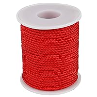 Nylon Twine String Cord Thread for Beading Bracelets Jewelry Making DIY Crafts (2mm-95feet, Red)