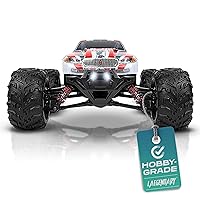 Remote Control Car, Hobby Grade RC Car 1:16 Scale Brushed Motor with Two Batteries, 4x4 Off-Road Waterproof RC Truck, Fast RC Cars for Adults, RC Cars, Remote Control Truck