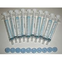 BAXA ExactaMed Oral Liquid Medication Syringe 3cc/3mL 10/PK Clear Medicine Dose Dispenser With Cap Exacta-Med BAXTER Comar Latex Free