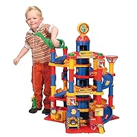 Wader Park Tower Toy Car Garage Play Set With 5 Cars 7 Floors Made in Europe. Big toy set for children 3+