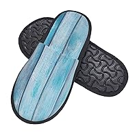 Fuzzy Slippers for Men Women Foam Slippers Wooden Planks Texture Wallpaper House Winter Warm Shoes for Outdoor Indoor