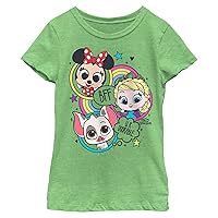 Disney Doorables Jumble Minnie Elsa Olaf Girls Short Sleeve Tee Shirt