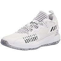 adidas Unisex Dame 7 Extply Basketball Shoe, White/Black/White, 14 US Men