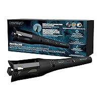 Revamp Progloss Hollywood Automatic Curling Iron – Advanced Shine Rotating Curling Iron with Hydrating Dual Ionic Jets, Ceramic Barrel Infused with Progloss Oils for Frizz-Free Shine 1 inch