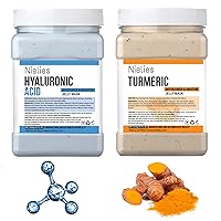 Hyaluronic Ac and Turemic Jelly Face Mask for Facials Hydrating, Brightening & Nourishing | Professional Hydrojelly Masks | Vajacial Jelly Mask Powder