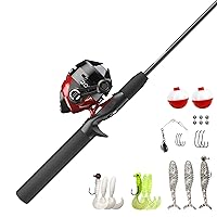 Zebco 202 Spincast Reel and Fishing Rod Combo, 5-Foot 6-Inch 2-Piece Fishing Pole, Size 30 Reel, Right-Hand Retrieve, Pre-Spooled with 10-Pound Zebco Line