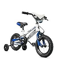 Yamaha 12 Inch BMX Motobike for Kids | Coaster Brake, Detachable Training Wheels | Safe Pedal Powered Bicycle for Toddlers Ages 2-6 | Adjustable Seat | Great for Boys & Girls